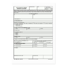 Mini DD-1494 Note Card Business Card