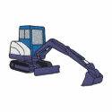 Mini Excavator embroidered shirts