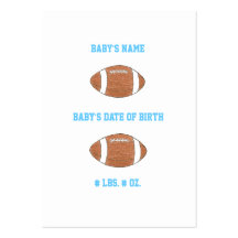 Mini faire-part de naissance du football cartes de visite personnelles