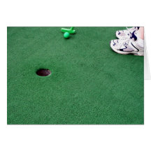 Mini invitation de golf carte de vœux