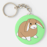 Mini Lop Rabbit Keychain
