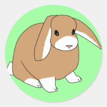 Mini Lop Rabbit Sticker