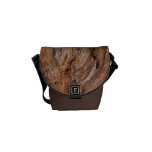 Mini sac messenger en bois rustique sacs messenger