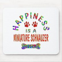 Mini Schnauzer Happiness Mouse Pad