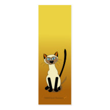 Mini signets de chat siamois (Brown) Modèle De Carte De Visite