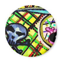 mini têtes de mort refrigerator magnets