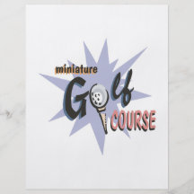 Miniature Golf Course Full Color Flyer