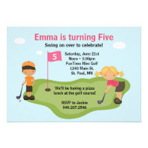 Miniature Golf Party Invitation