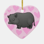Miniature Pig Love Christmas Tree Ornament