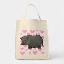 Miniature Pig Love Tote Bag