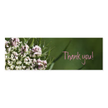 Miniature Pink Floral Thank You Cards Business Cards