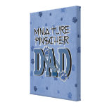 Miniature Pinscher DAD Canvas Prints