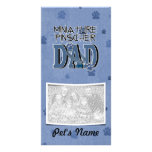 Miniature Pinscher DAD Custom Photo Card