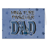 Miniature Pinscher DAD Greeting Card