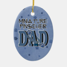 Miniature Pinscher DAD Ornament