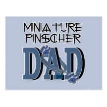 Miniature Pinscher DAD Post Cards