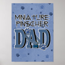 Miniature Pinscher DAD Poster