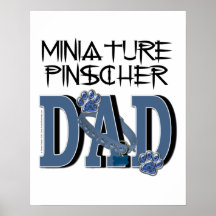 Miniature Pinscher DAD Poster