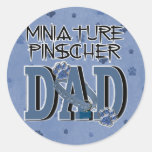 Miniature Pinscher DAD Stickers