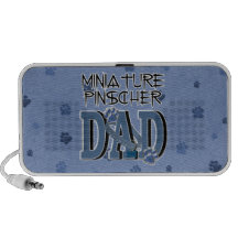 Miniature Pinscher DAD Travel Speakers