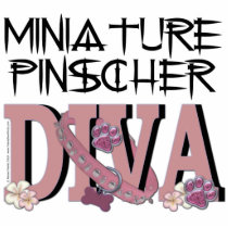 Miniature Pinscher DIVA Acrylic Cut Outs