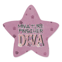Miniature Pinscher DIVA Stickers