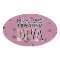 Miniature Pinscher DIVA Stickers