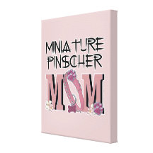 Miniature Pinscher MOM Canvas Prints