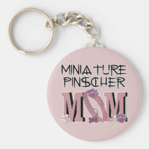 Miniature Pinscher MOM Key Chain