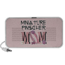 Miniature Pinscher MOM Laptop Speaker