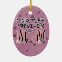 Miniature Pinscher MOM Ornaments