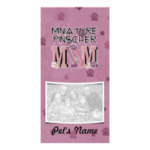 Miniature Pinscher MOM Photo Card Template