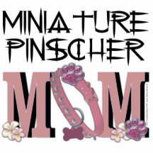 Miniature Pinscher MOM Photo Cutouts