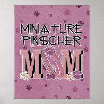 Miniature Pinscher MOM Print