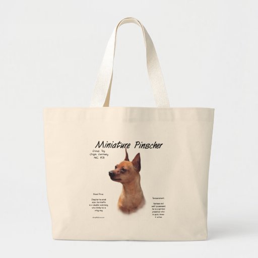 Miniature Pinscher (red) History Design Canvas Bags