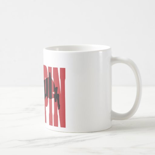 Miniature Pinscher Silhouette, Agility Coffee Mugs