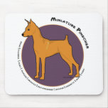 Miniature Pinscher, Stag Red Mousepad