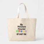 Miniature Pinscher Walks Design Bags