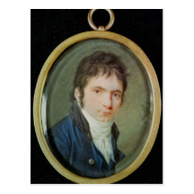 Miniature Portrait of Ludwig Van Beethoven , 1802 Postcard