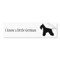 Miniature Schnauzer Bumper Sticker