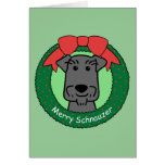 Miniature Schnauzer Christmas Card