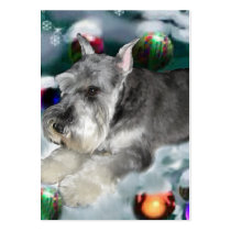 Miniature Schnauzer Christmas Gifts Business Card