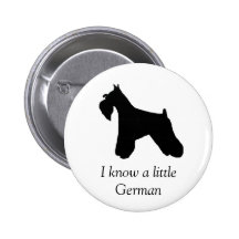 Miniature Schnauzer Dog Button