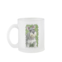 Miniature Schnauzer Frosted Coffee Mug