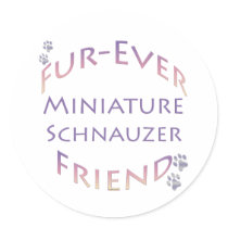 Miniature Schnauzer  Furever Sticker