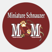 Miniature Schnauzer MOM Gifts Sticker