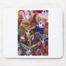 miniature Venetian masks Mousemats