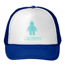 Minifig [Light Blue] by Customize My Minifig Hat