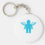 MINIFIG WITH ANGEL WINGS by CUSTOMIZE MY MINIFIG Key Chain