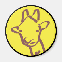 minimalist Giraffe Drawing Magnets